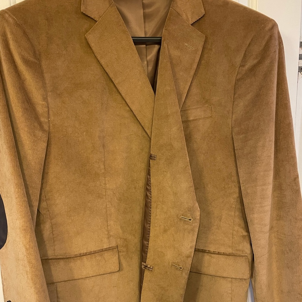 Corduroy blazer with elbow patches